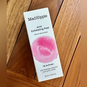 MadHippie AHA Exfoliating Peel New in Box Glycolic Acid and Peptides
